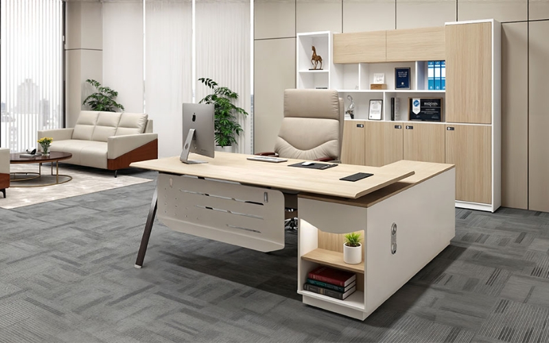 Bàn ghế giám đốc phong cách tối giản