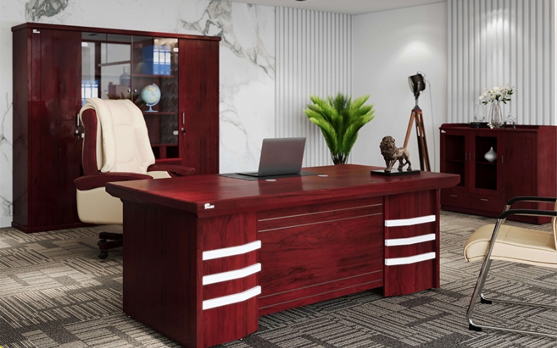 Bàn ghế giám đốc cùng ghế da cao cấp