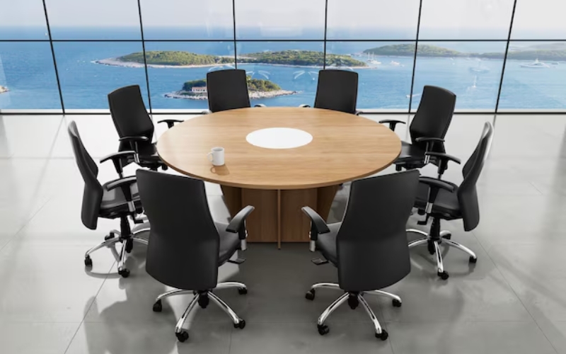 Bàn họp gỗ công nghiệp