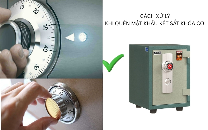 Hướng dẫn chi tiết các bước xử ký khi quên mật khẩu của két sắt khóa cơ