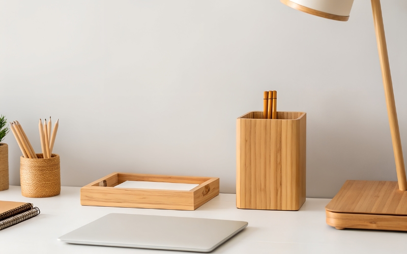 Sắp xếp bàn làm việc gọn gàng 