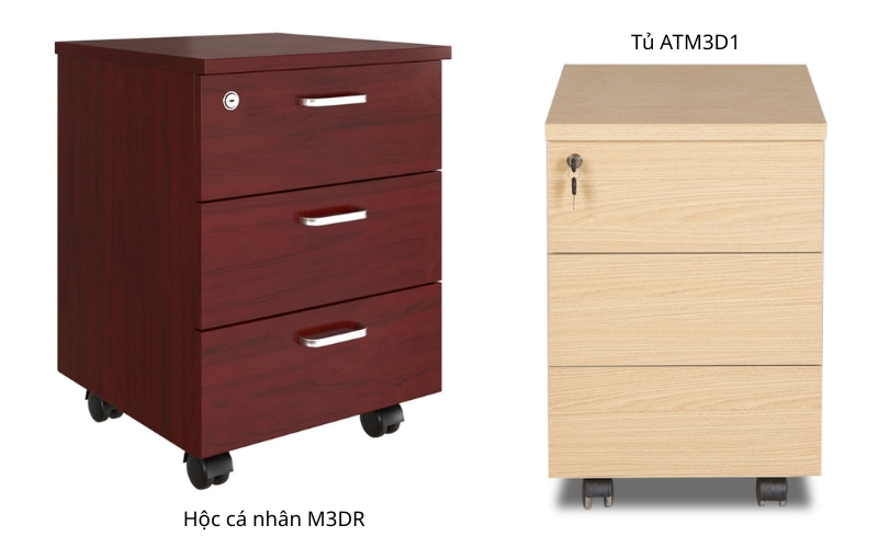 Hộc tủ mini 3 ngăn có khóa bảo mật