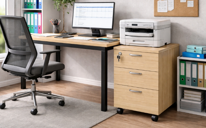 Hộc tủ gỗ mini với chất liệu tự nhiên