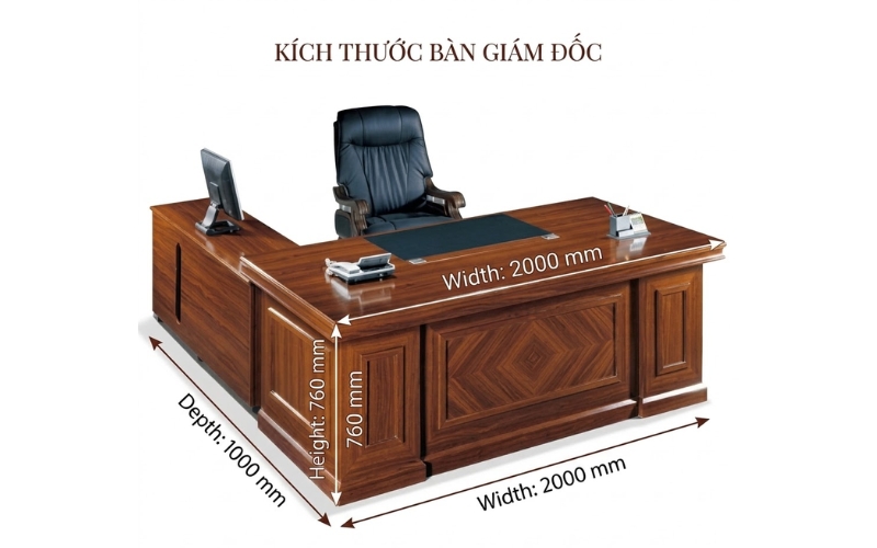 Bàn chủ tịch cho không gian vừa