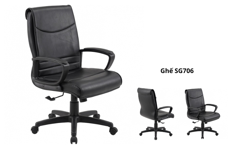 Ghế văn phòng lưng trung SG706