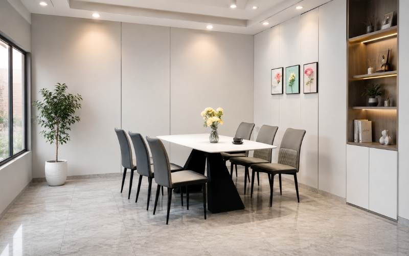 Bàn ăn 1m6 hiện đại cho không gian 20m2