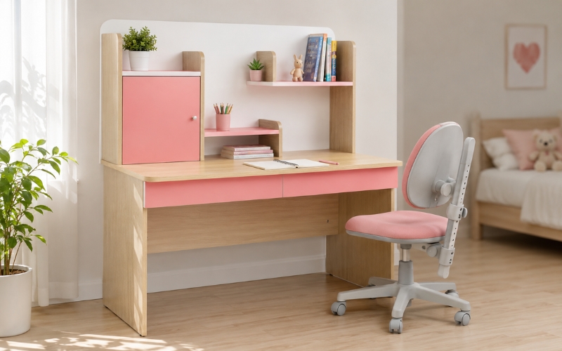 Lợi ích khi sử dụng bàn học liền kề kệ sách