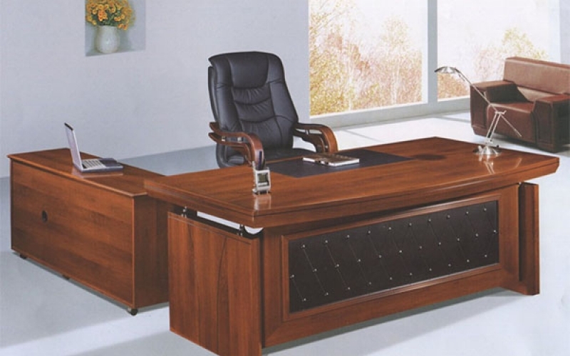Bàn giám đốc gỗ DE10212 mang vẻ đẹp quyền lực truyền thống