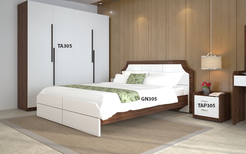 Giường ngủ GN305 bảo hành 12 tháng