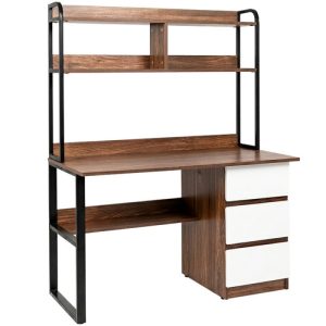 Mẫu bàn học liền kệ BHS408 ảnh 1