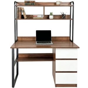 Mẫu bàn học liền kệ BHS408 ảnh 2